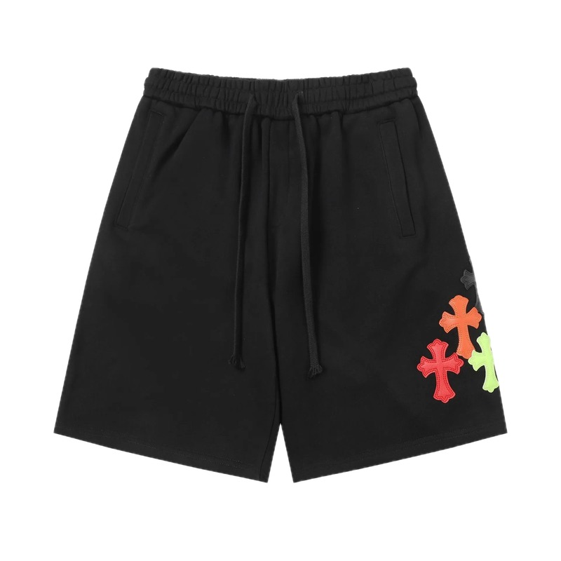 Chrome Hearts Cross Trendy Cool Black Shorts