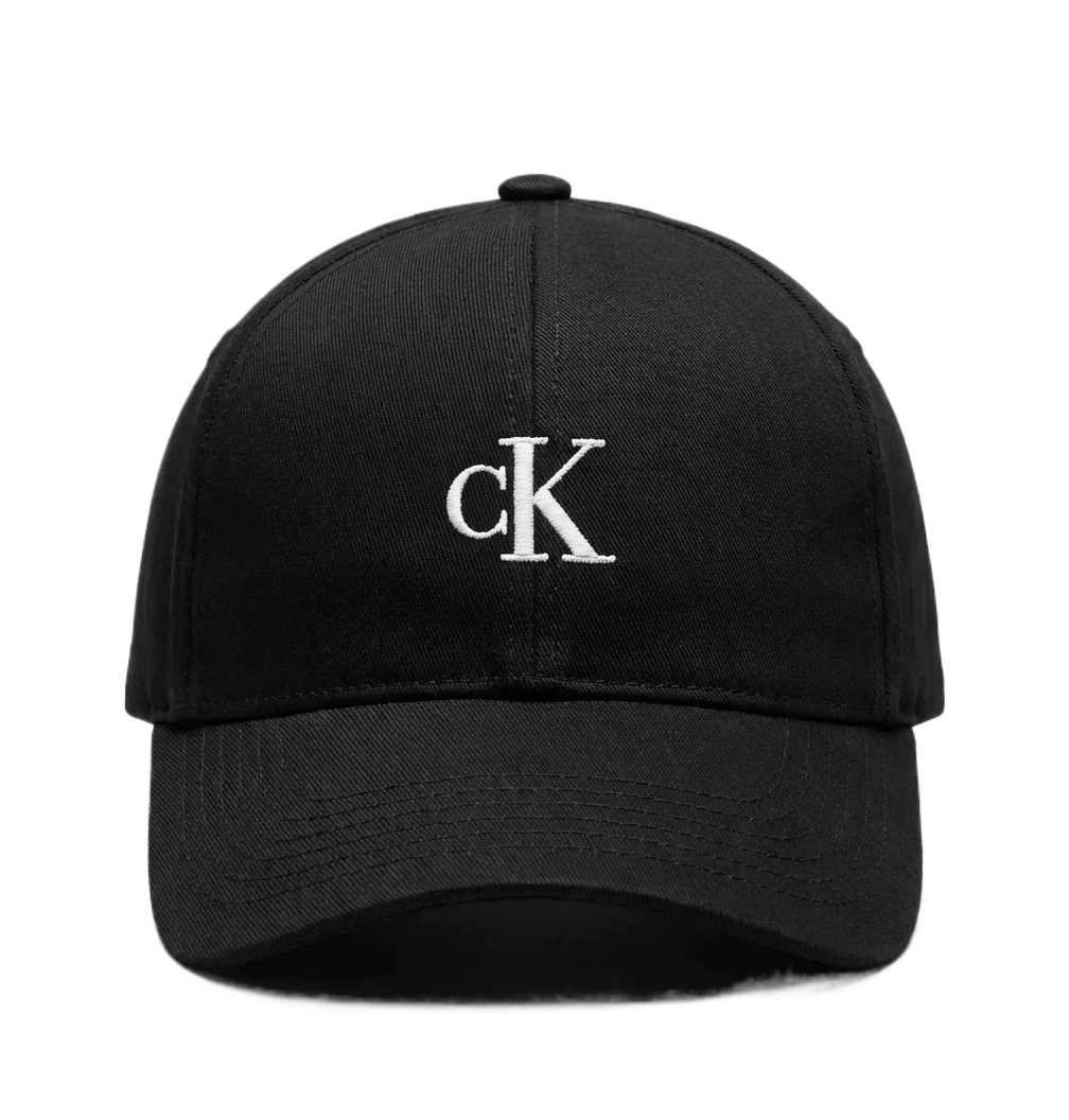 CK minimalist style black baseball cap