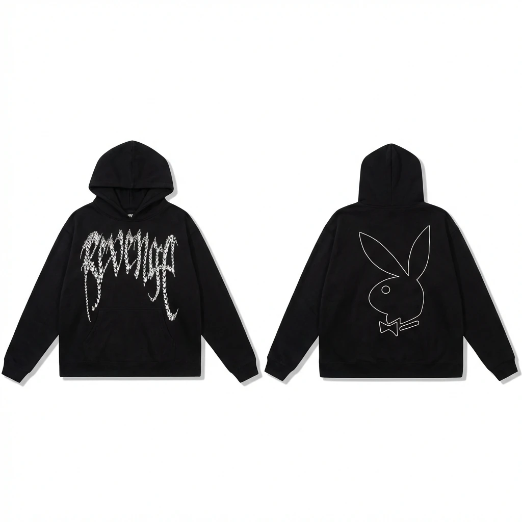 Revenge Trendy and Cool Black Hoodie