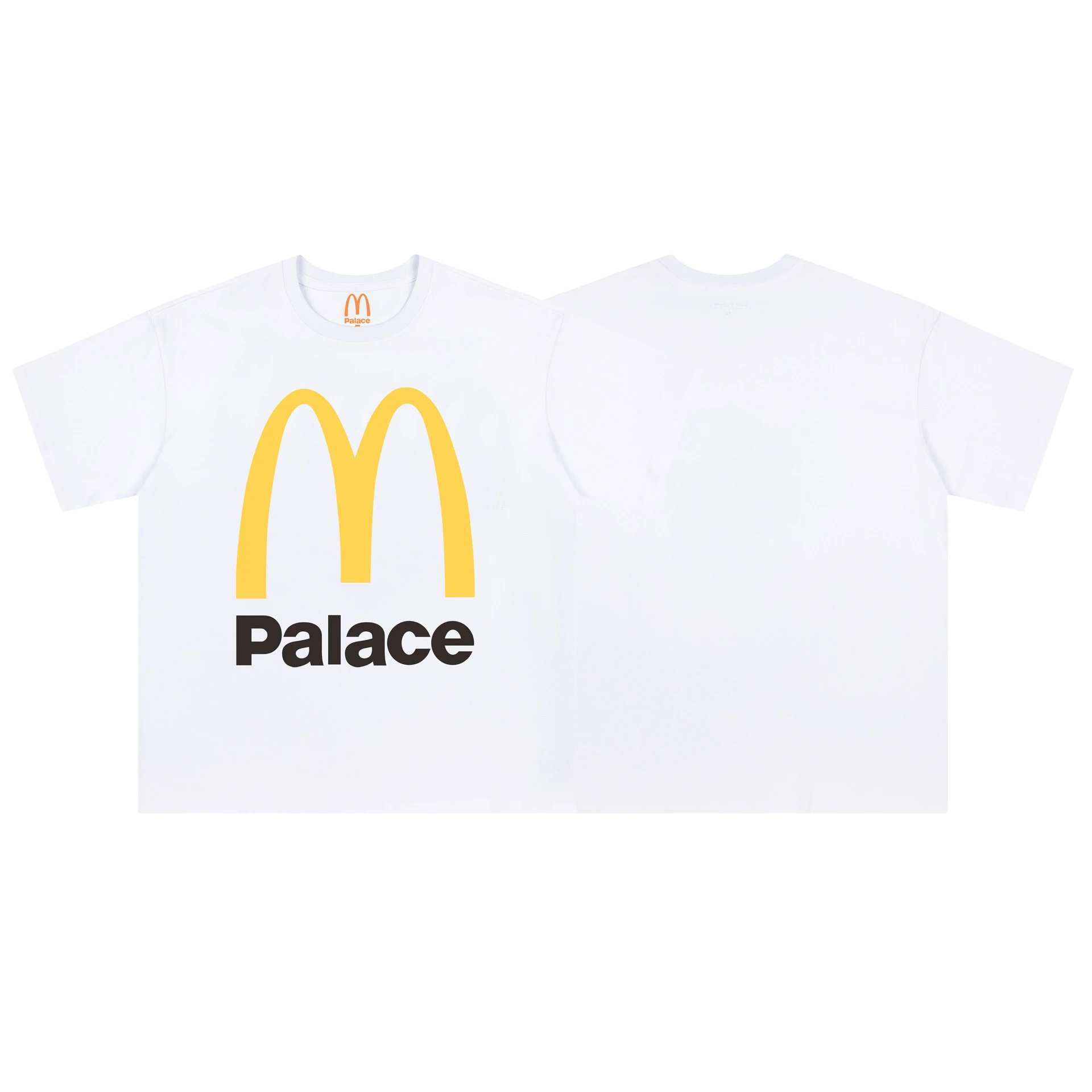 Palace x McDonald's Co-branded Street Style White Short-sleeve T-shirt