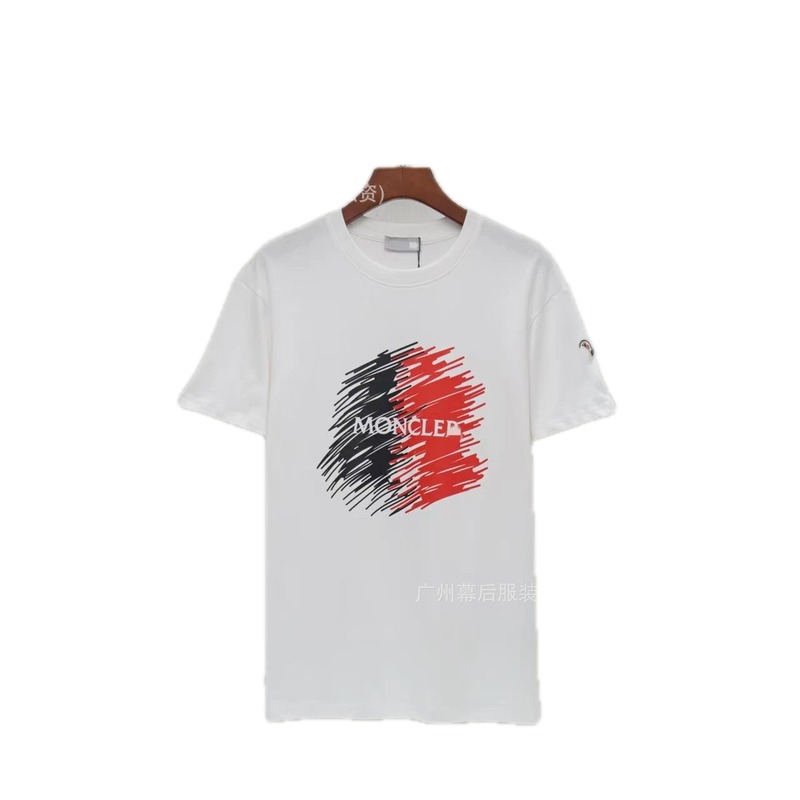 Moncler Graffiti Casual Style White Short-sleeve T-shirt