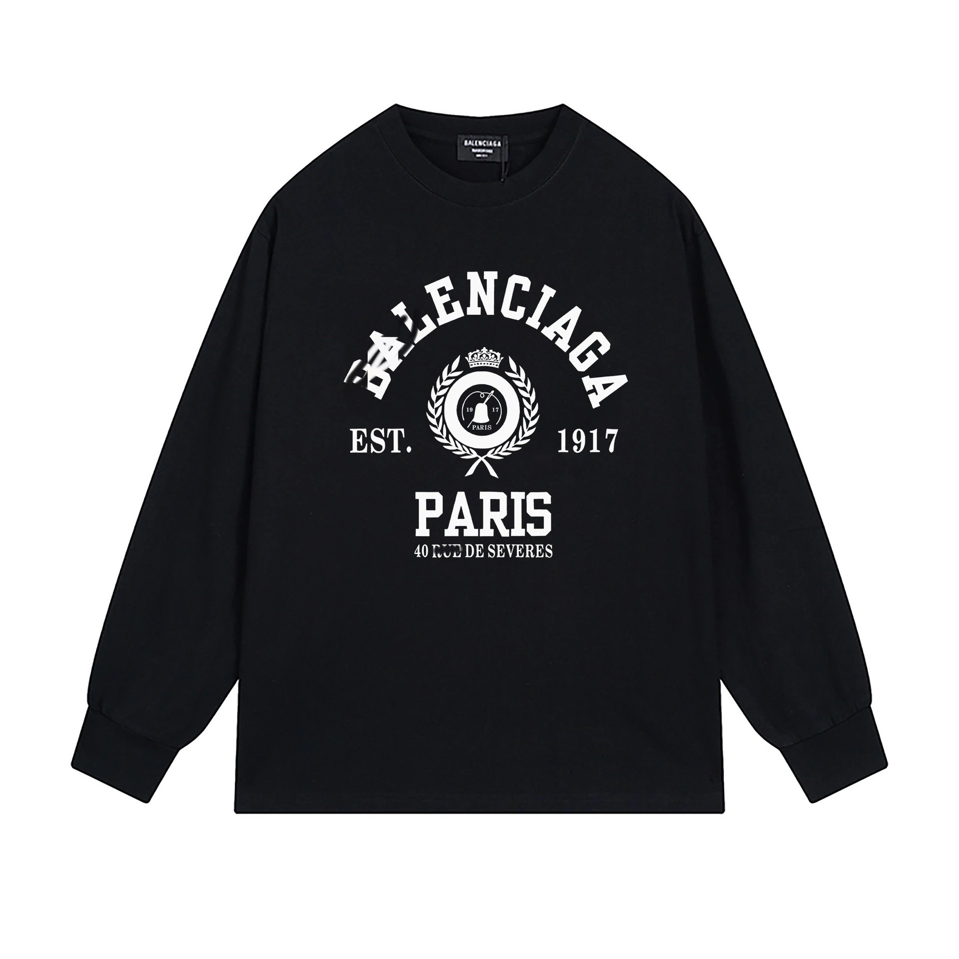 Balenciaga retro black long-sleeve