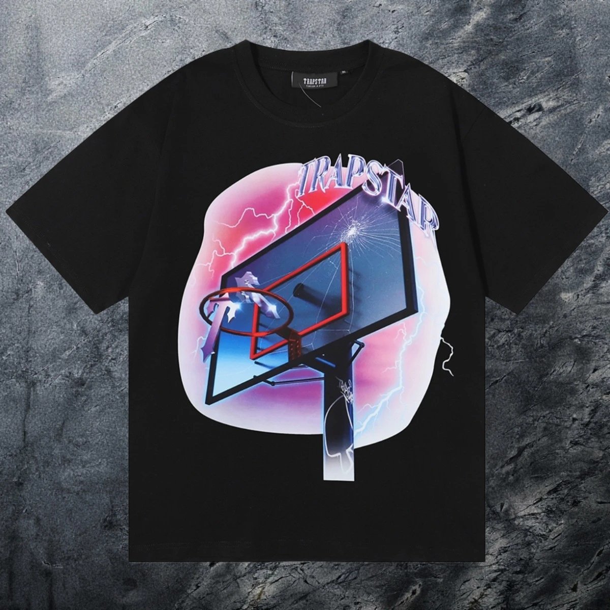 Trapstar Monogram Keys graphic T-shirt Black White Key for Layered Styling