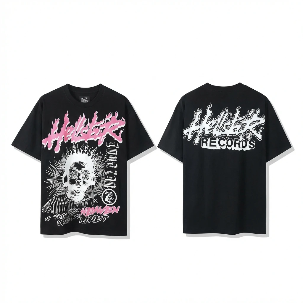 Hellstar Dark Trendy Cool Black T-shirt