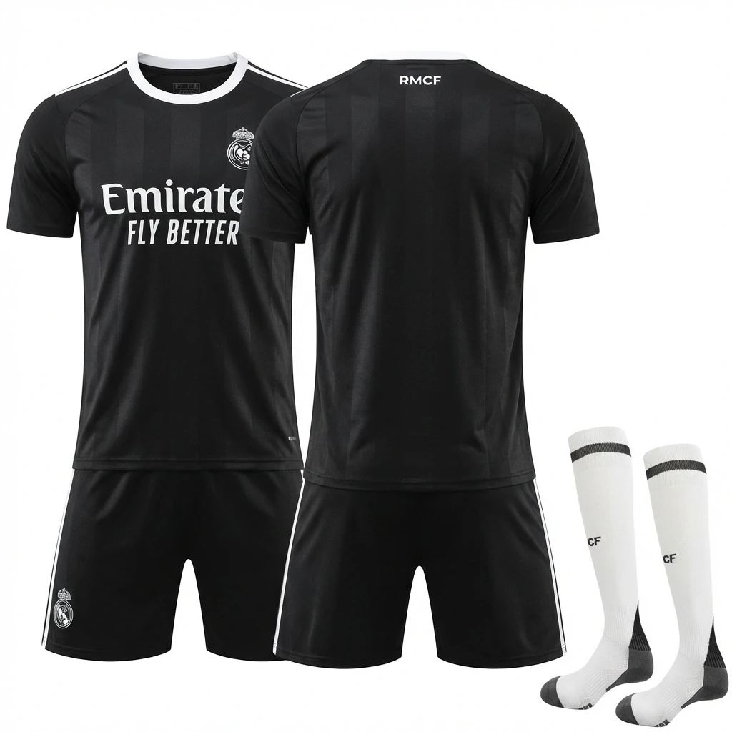Real Madrid black sportswear suit