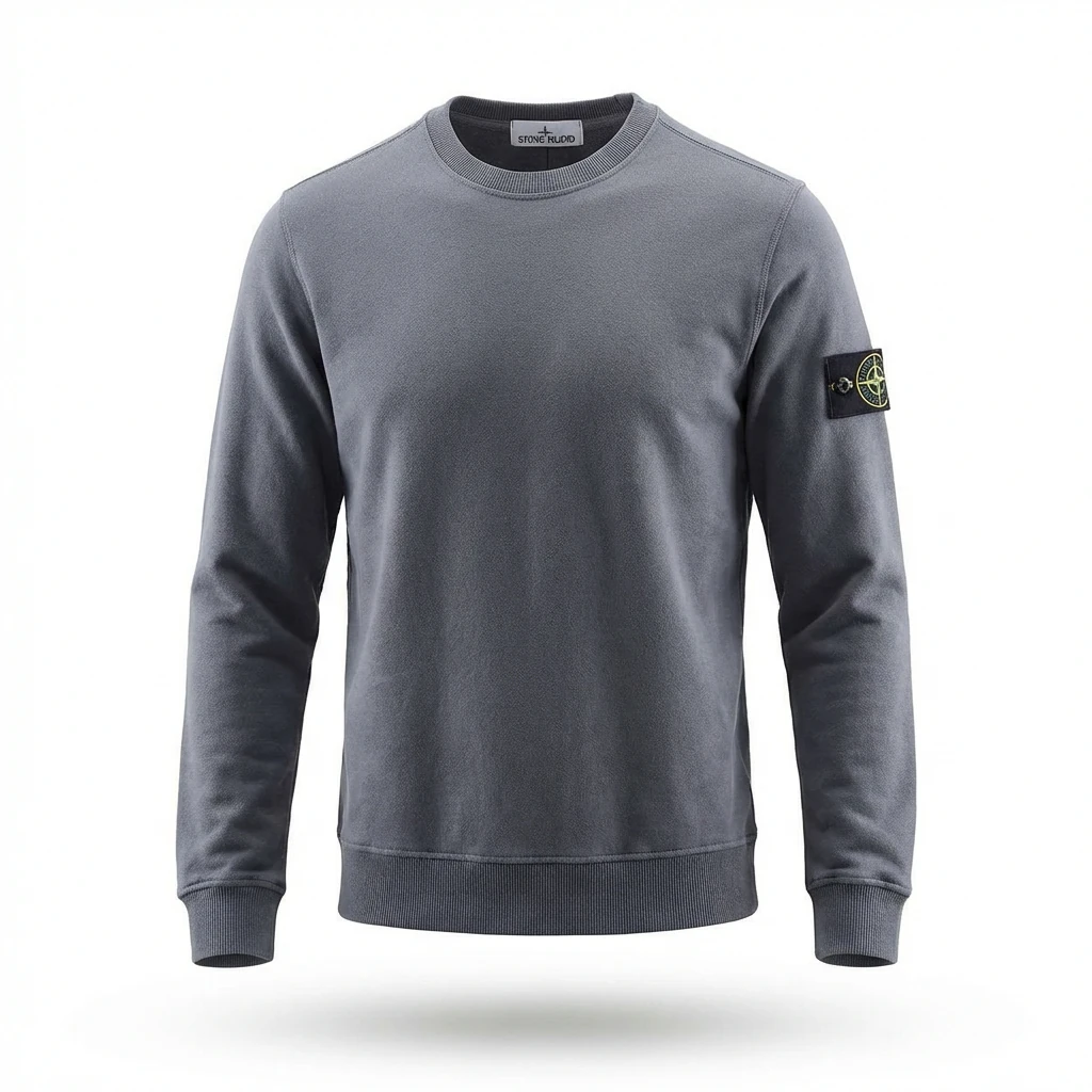 Stone Island basic grey sweatshirt