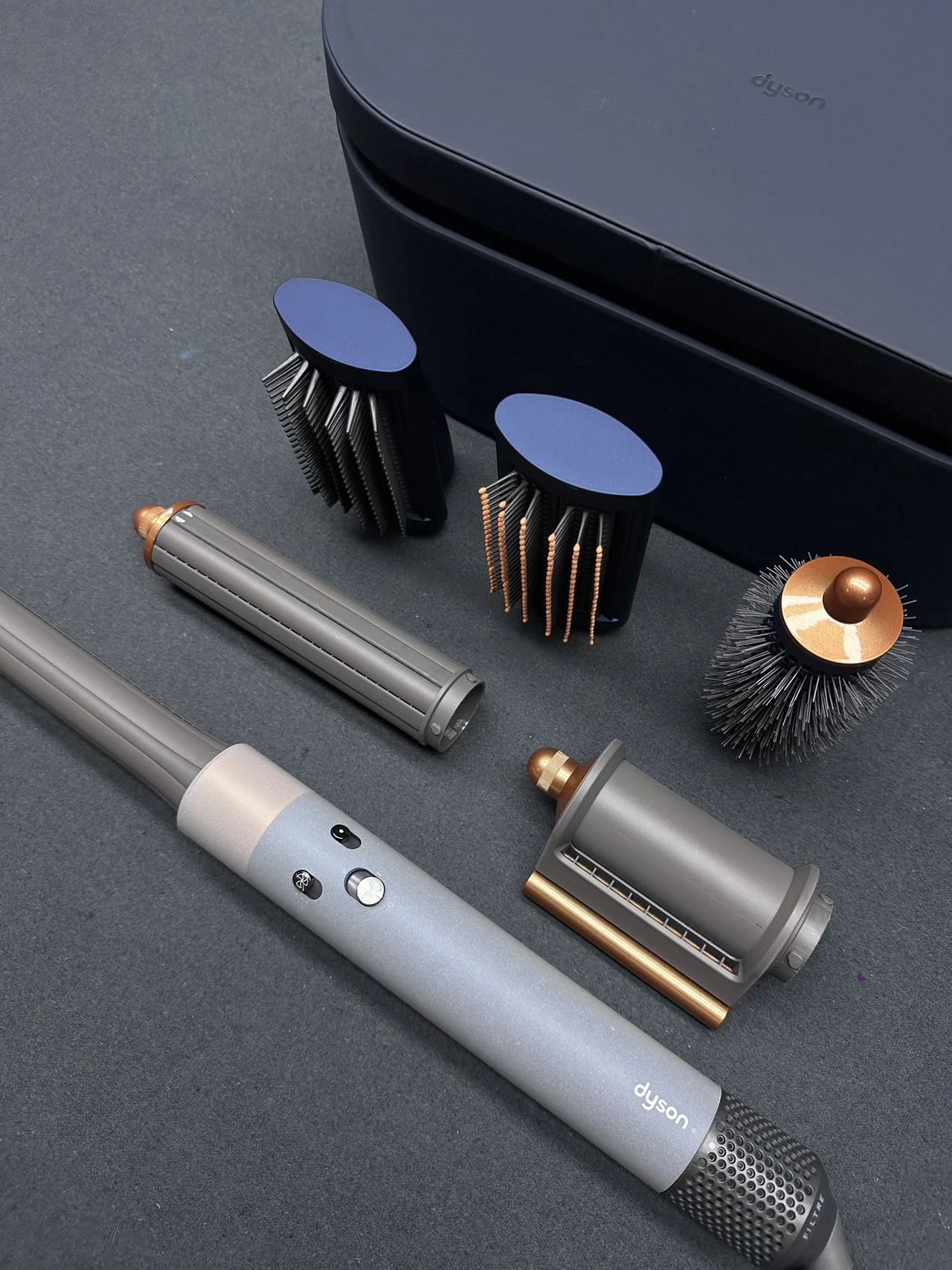 Hair Styler by Dyson with White Multi-attachment Styling Tool Set