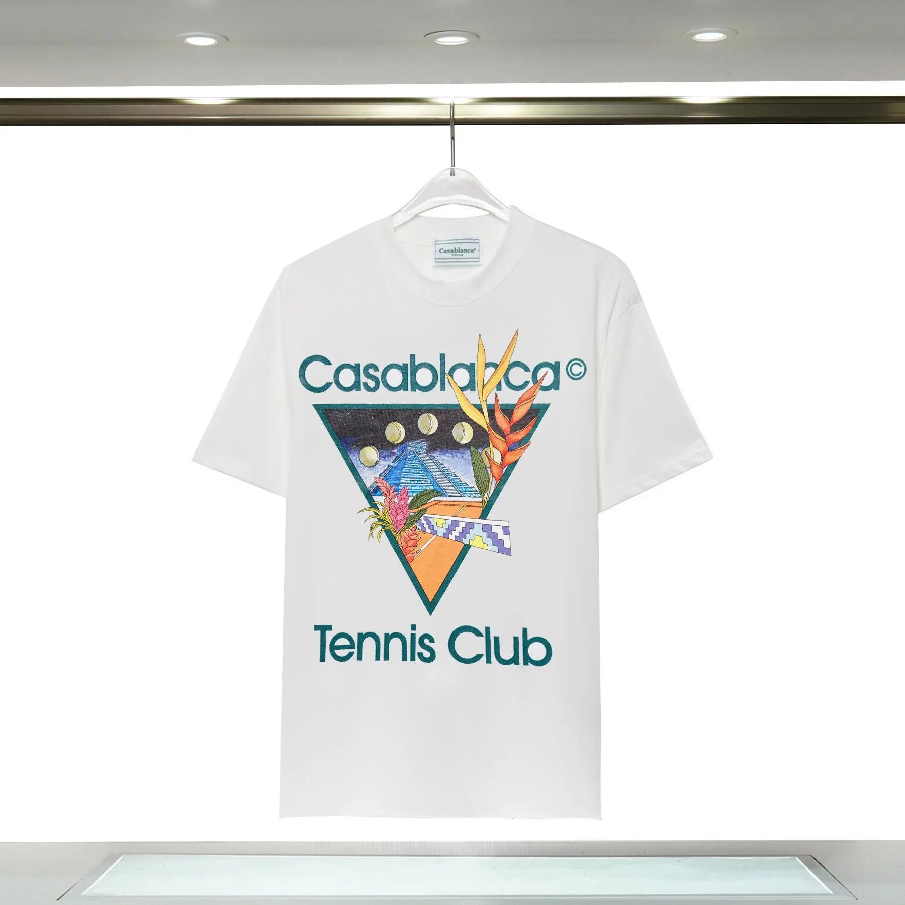 Casablanca Printed Casual White T-shirt
