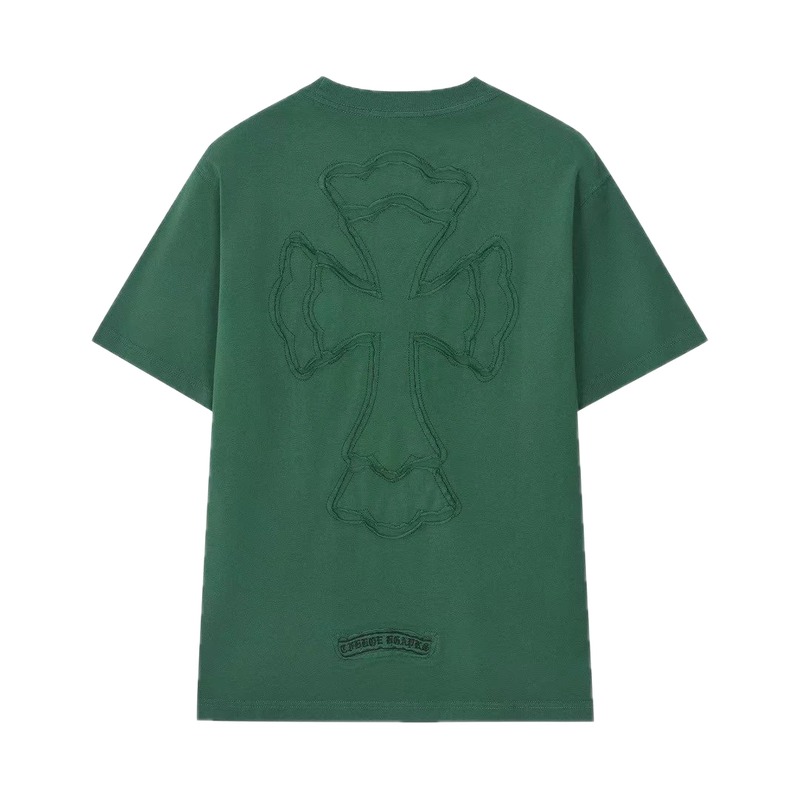 Chrome Hearts Cross High Street Style Green Short-sleeve T-shirt