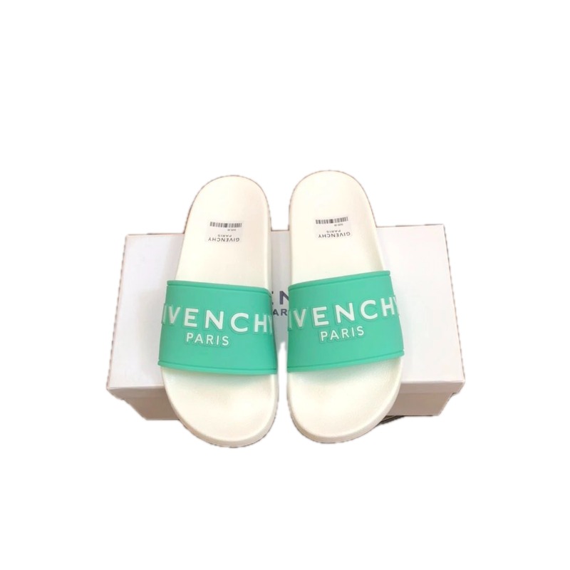 Givenchy Trendy Letter Mint Green Slides