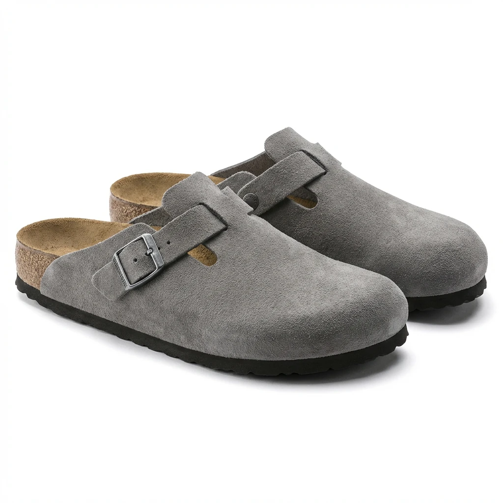 Vintage-style gray of BIRKENSTOCK shoes