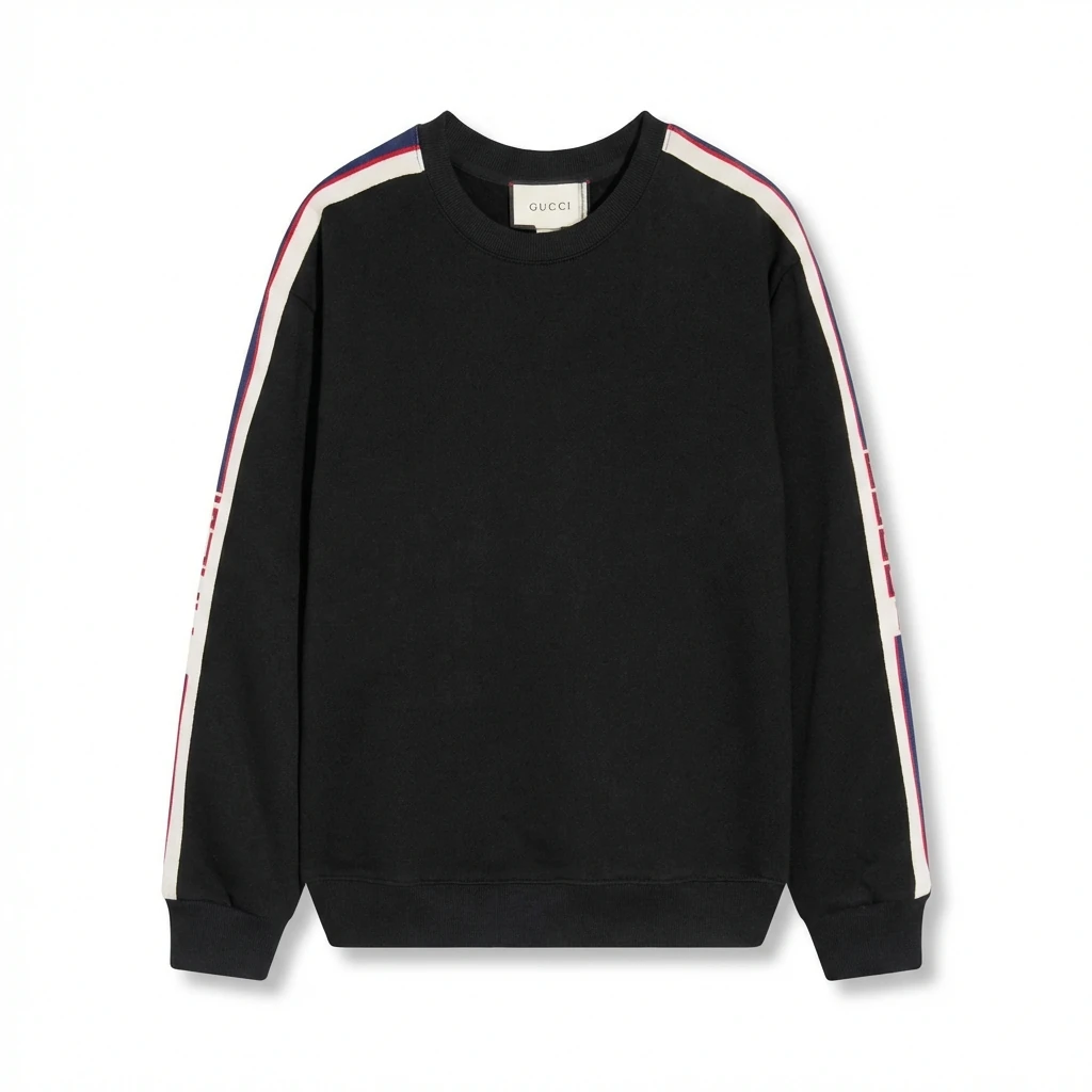 Gucci striped casual style black sweatshirt