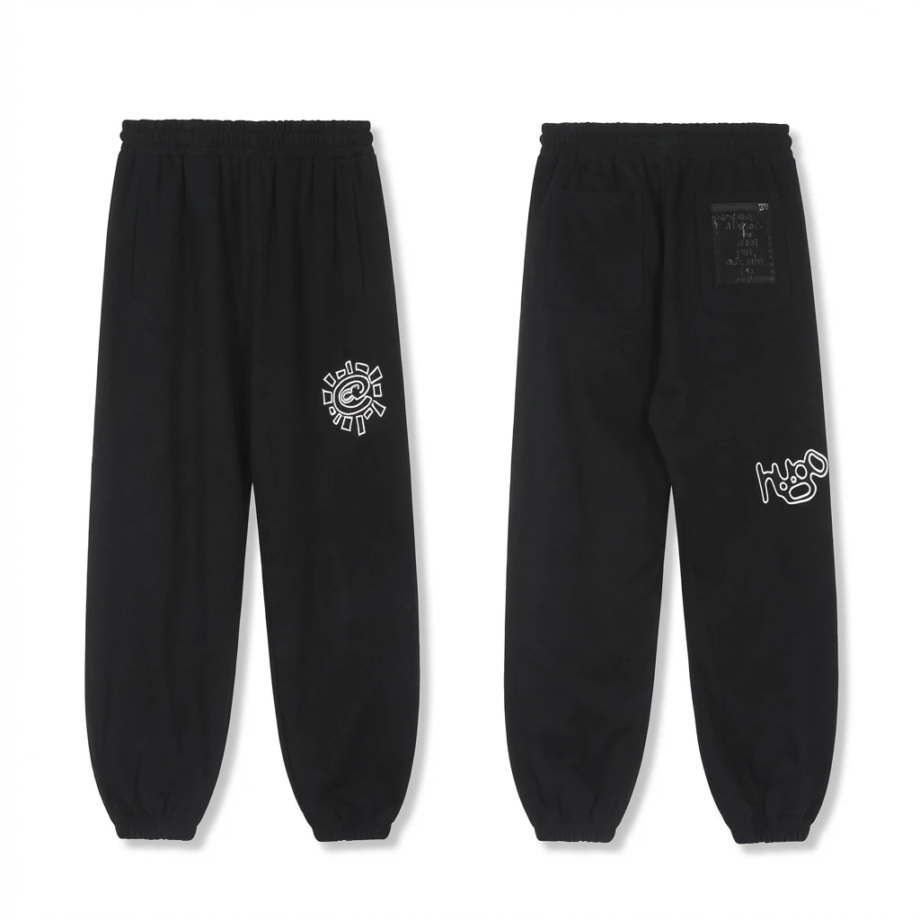 ADWYSD Printed Trendy Black Pants