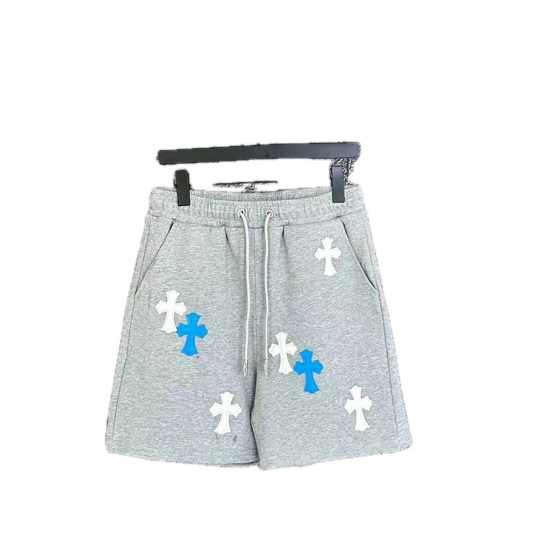 Chrome Hearts Cross Trendy Brand Grey Shorts