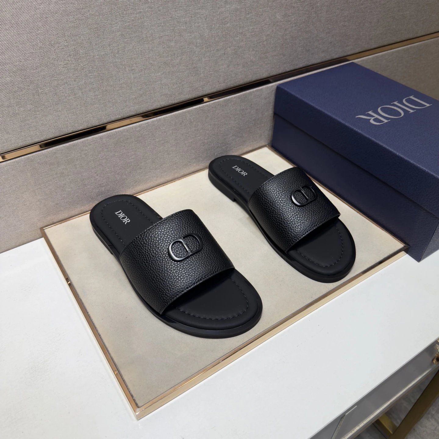 Dior Classic CD Minimalist Black Slides
