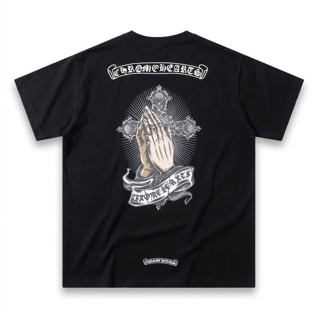 Chrome Hearts dark style black T-shirt
