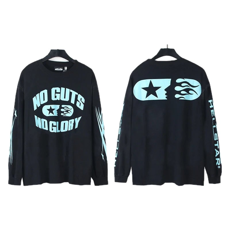 Hellstar trendy and cool black long-sleeve