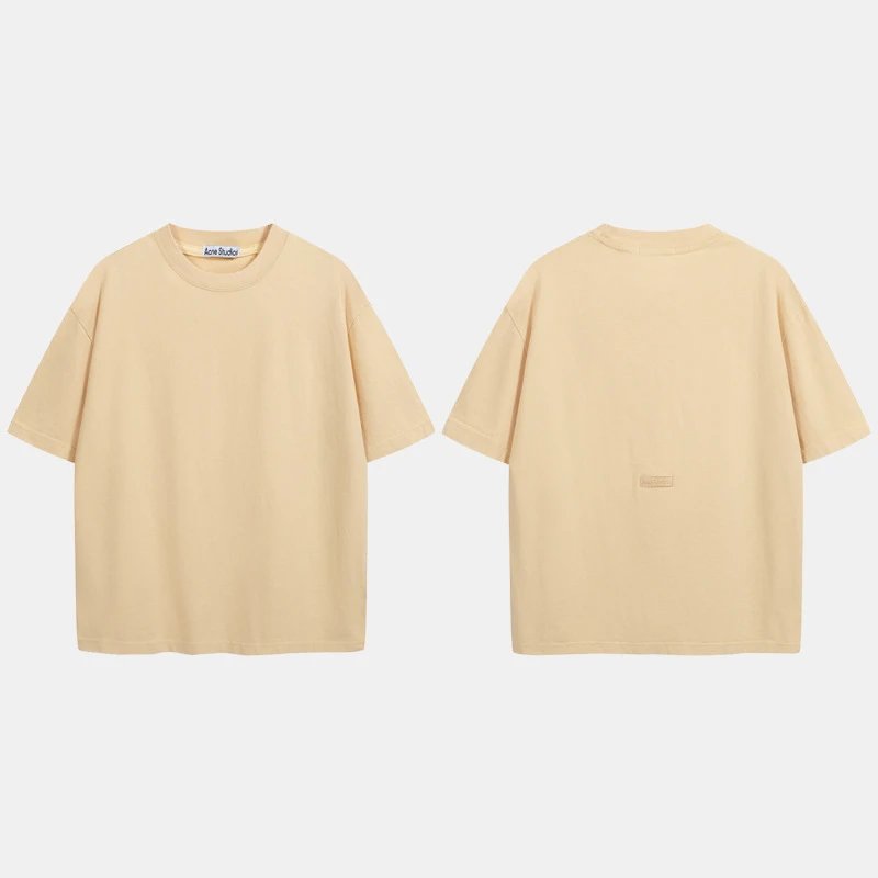 Acne Studios 2090-80 Yellow Style Ac908040 Stockholm Logo T-Shirt Match Day
