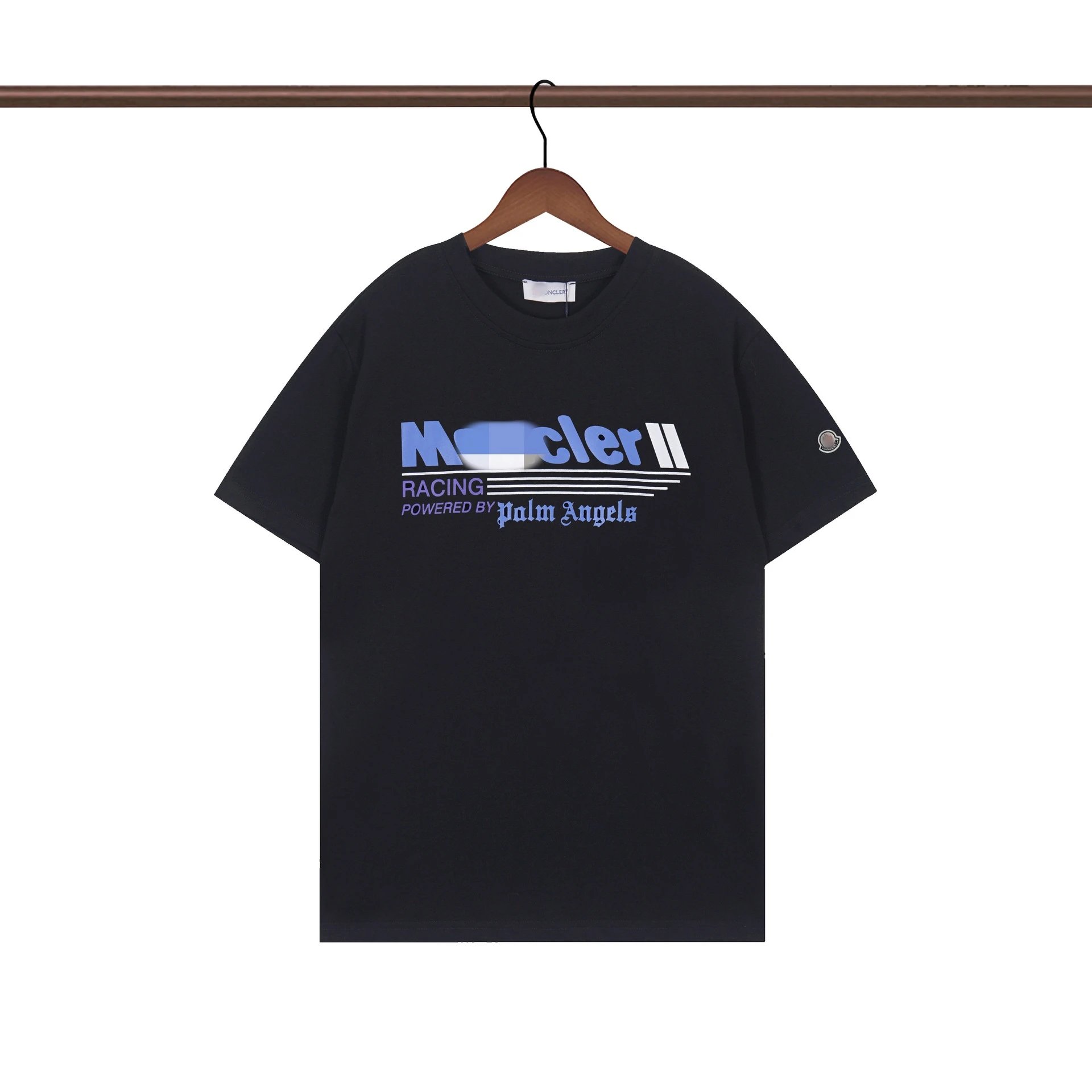 Moncler Racing Co-branded Street Style Black Short-sleeve T-shirt