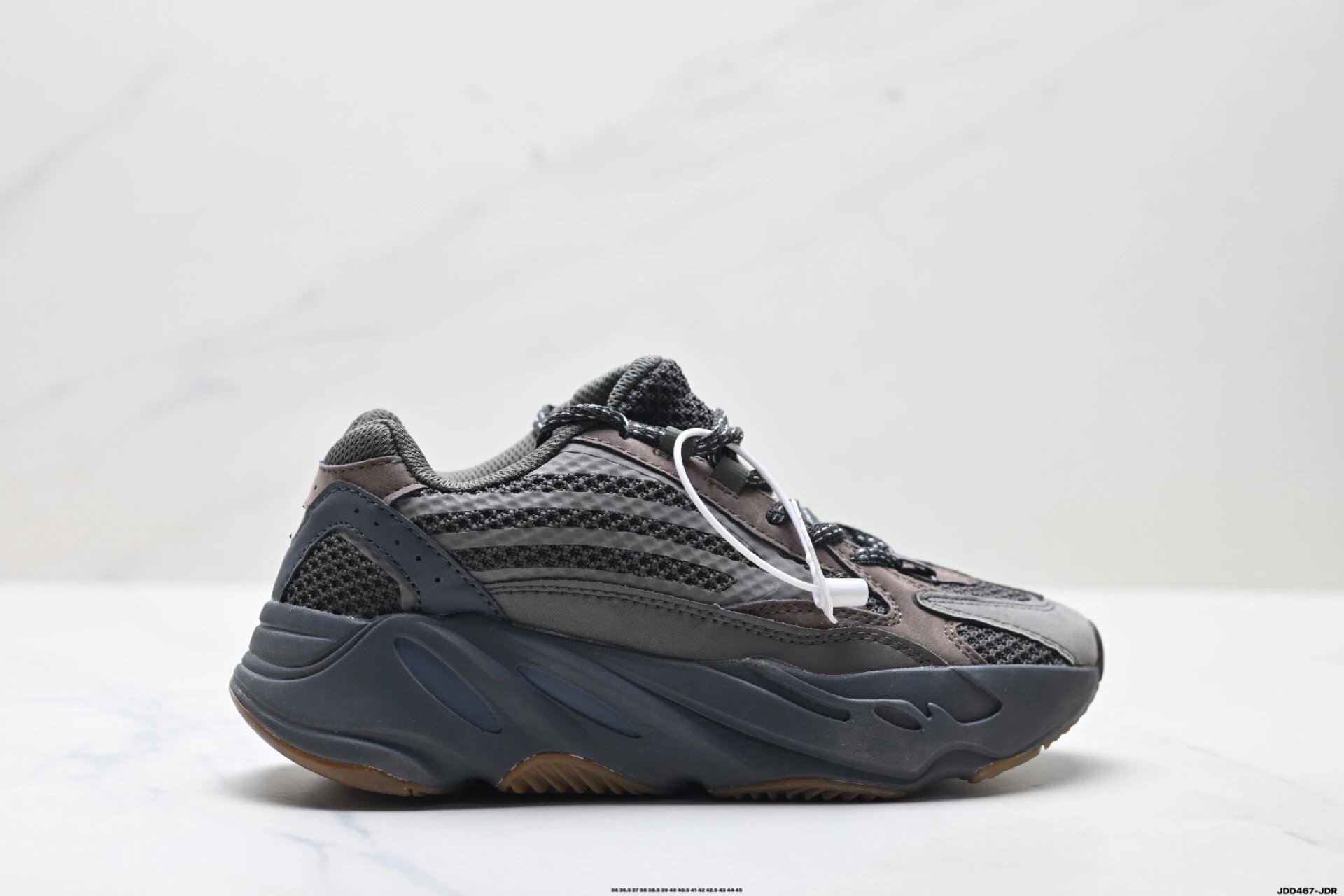 Retro-style Grey and Black Yeezy 700 Shoes