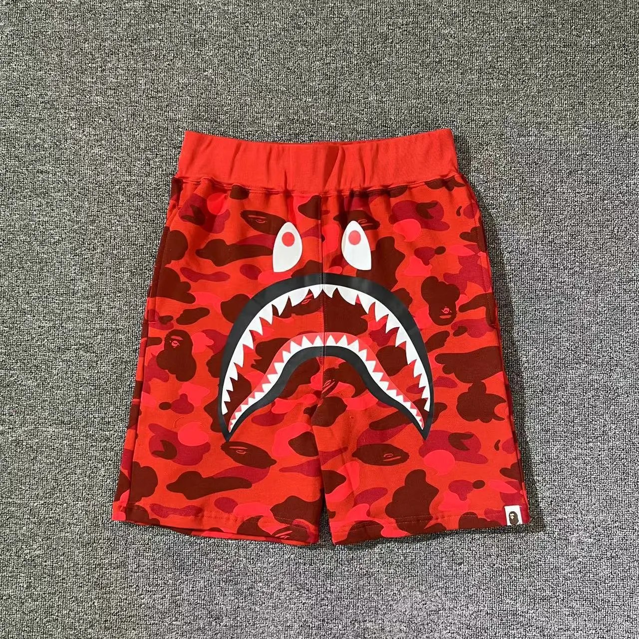 Bape Shark Camouflage Style Shorts