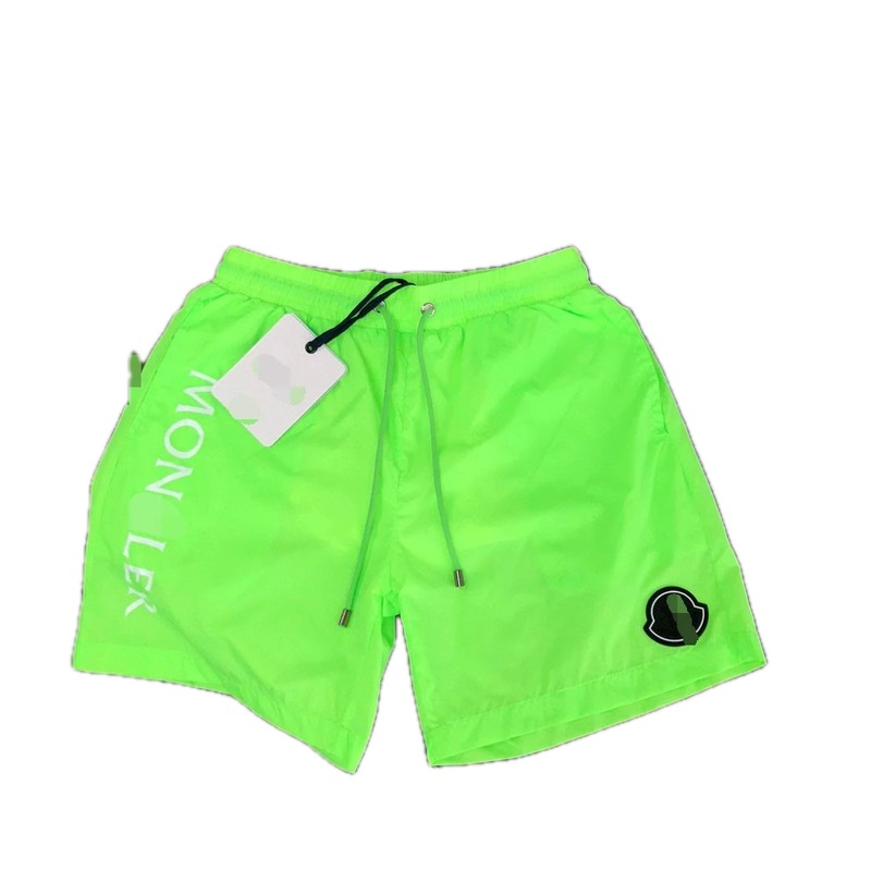 Moncler Beach Collection Casual Style Fluorescent Green Shorts