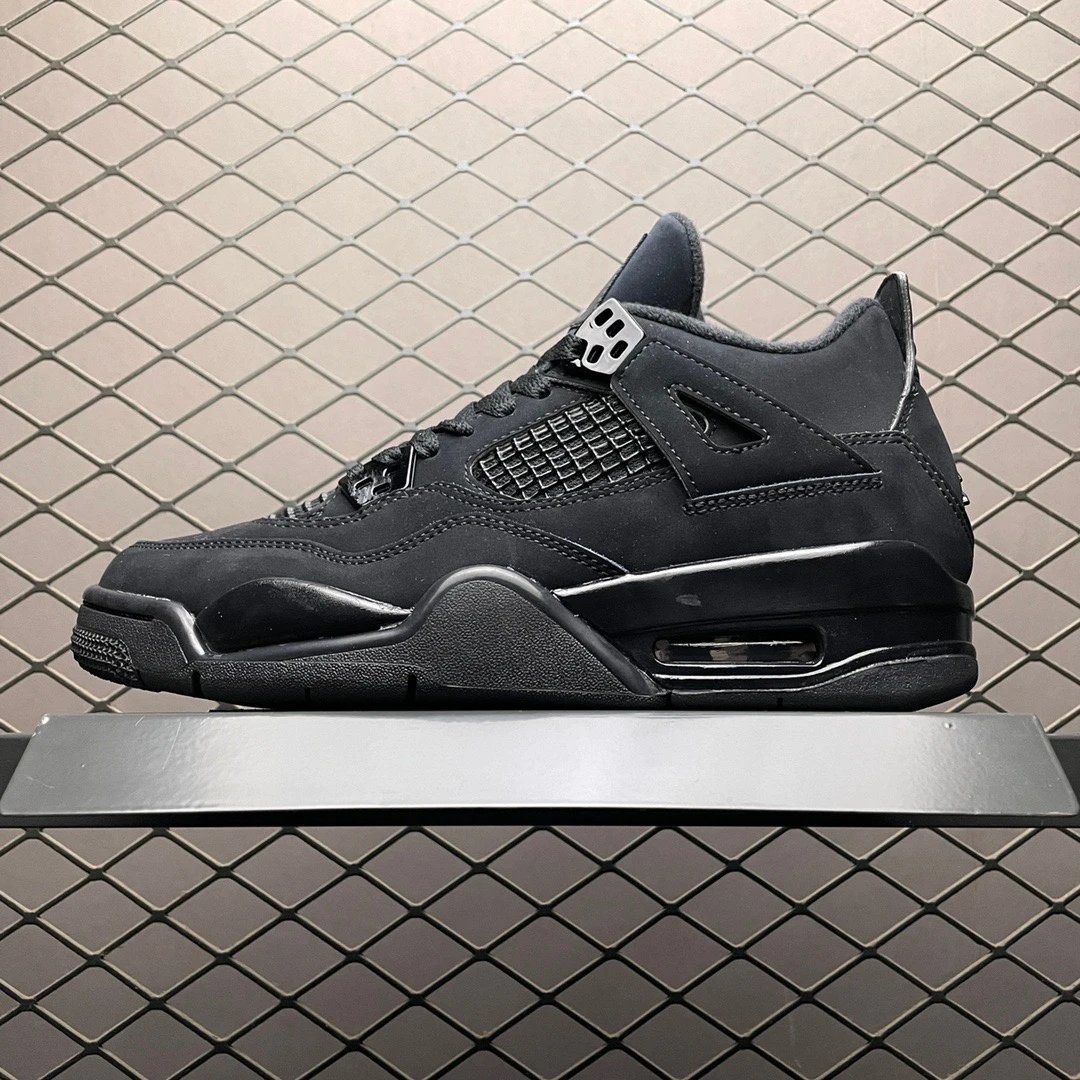 Jordan Black Basketball High-Tops Featuring Layered Side Wings