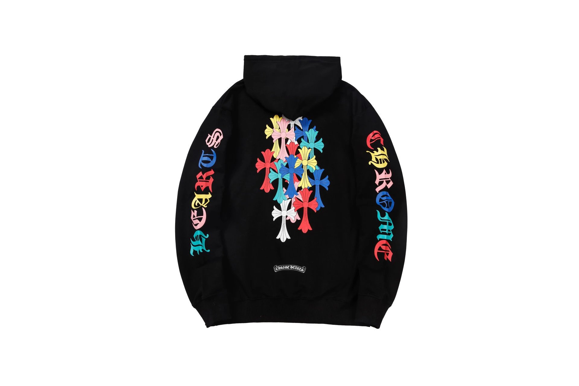 Chrome Hearts 2088-39 Black Cross Graphic Hoodie Resort Wear