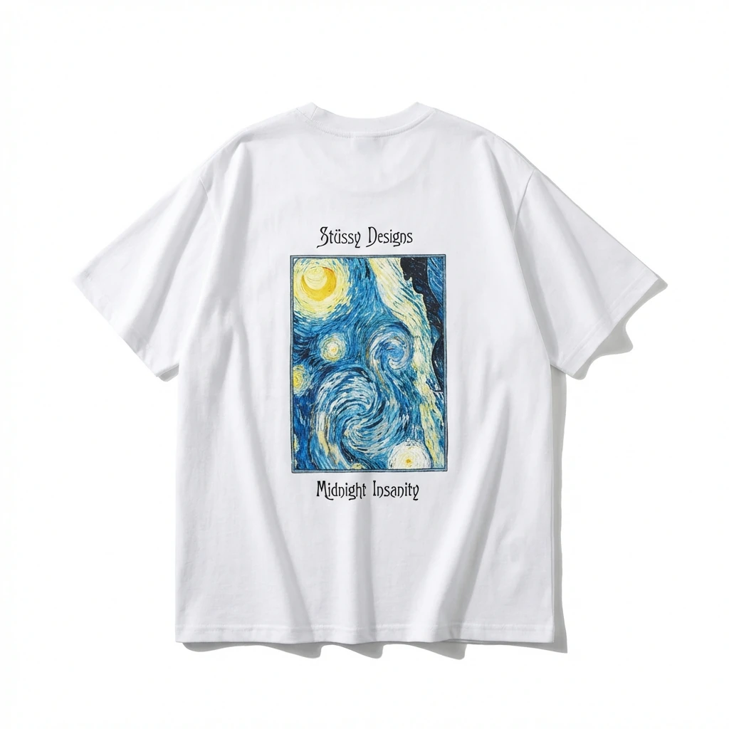 Stussy Van Gogh Series White T-shirt
