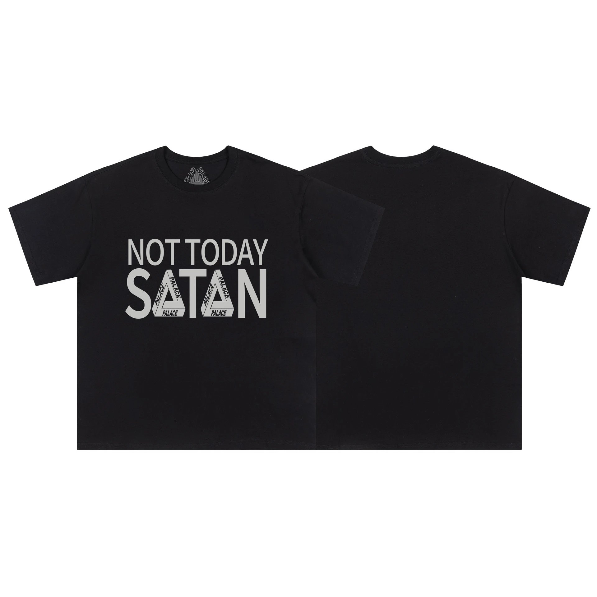 Palace Triangle Print Street Style Black T-Shirt