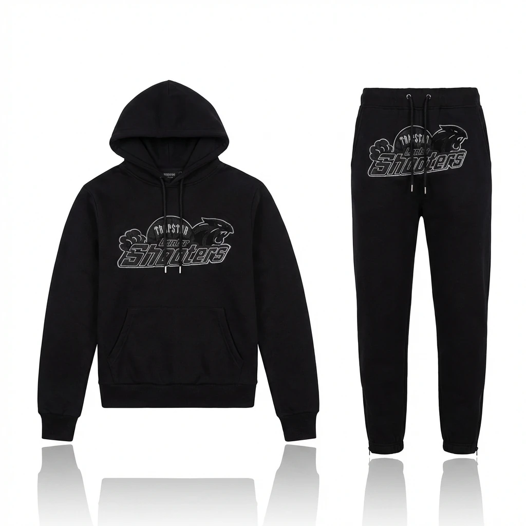 Trapstar trendy and cool style black suit