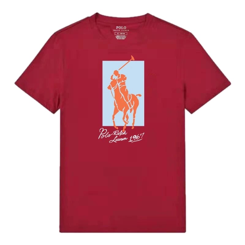 Ralph Lauren Polo Burgundy Trendy T-shirt
