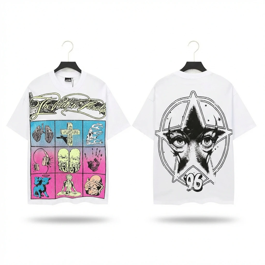 Hellstar Dark Trendy and Cool Style White T-shirt