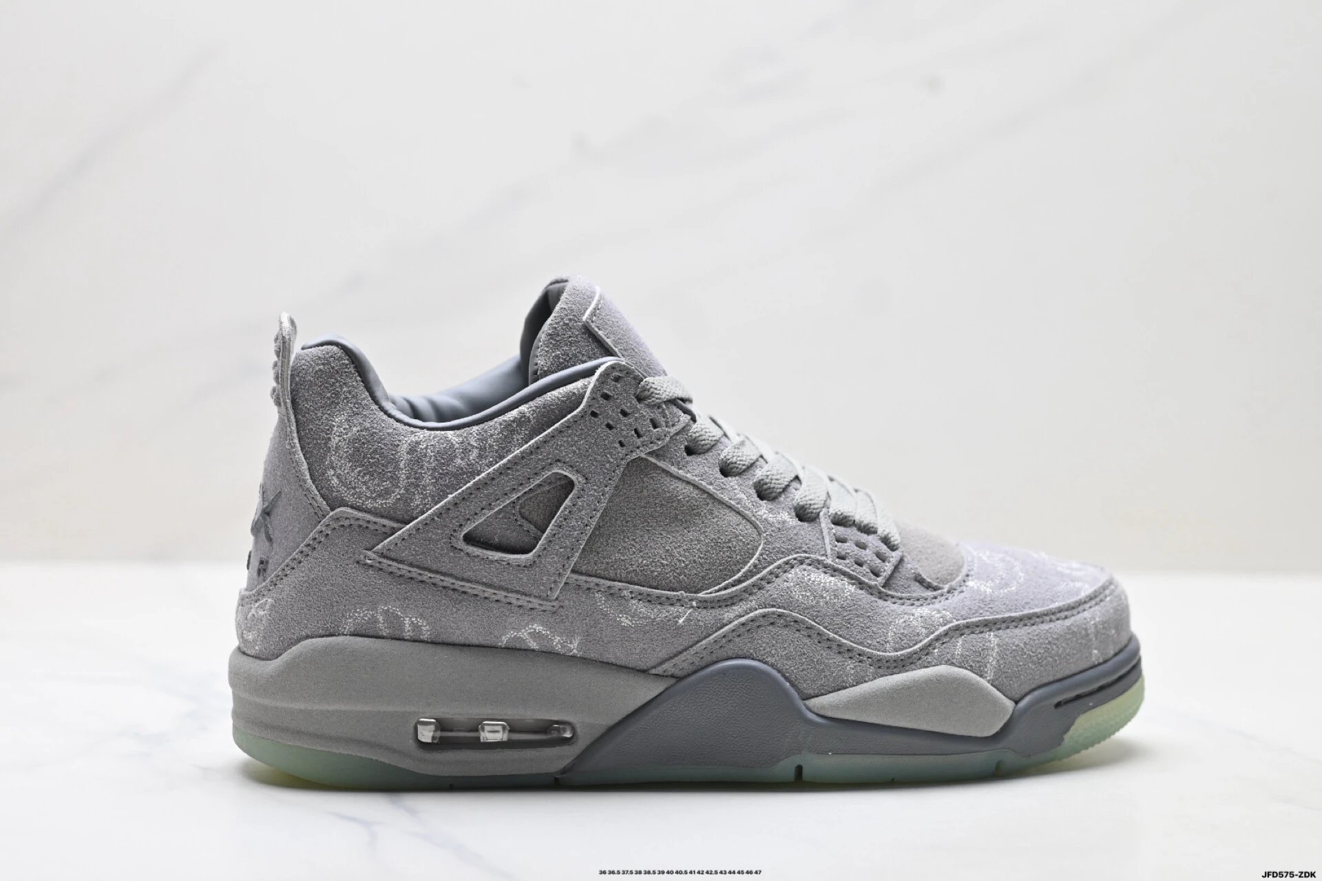 Jordan 4 Retro Style Grey Shoes