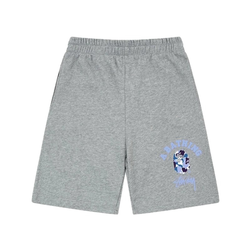 Stussy A Bathing Ape series grey shorts