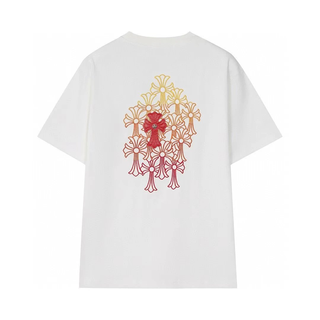 Chrome Hearts Cross Series Street Style White Short-sleeve T-shirt