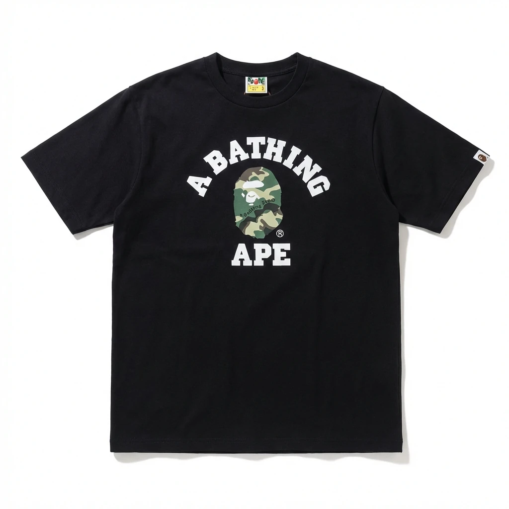 Bape Ape Head Trendy Black T-shirt