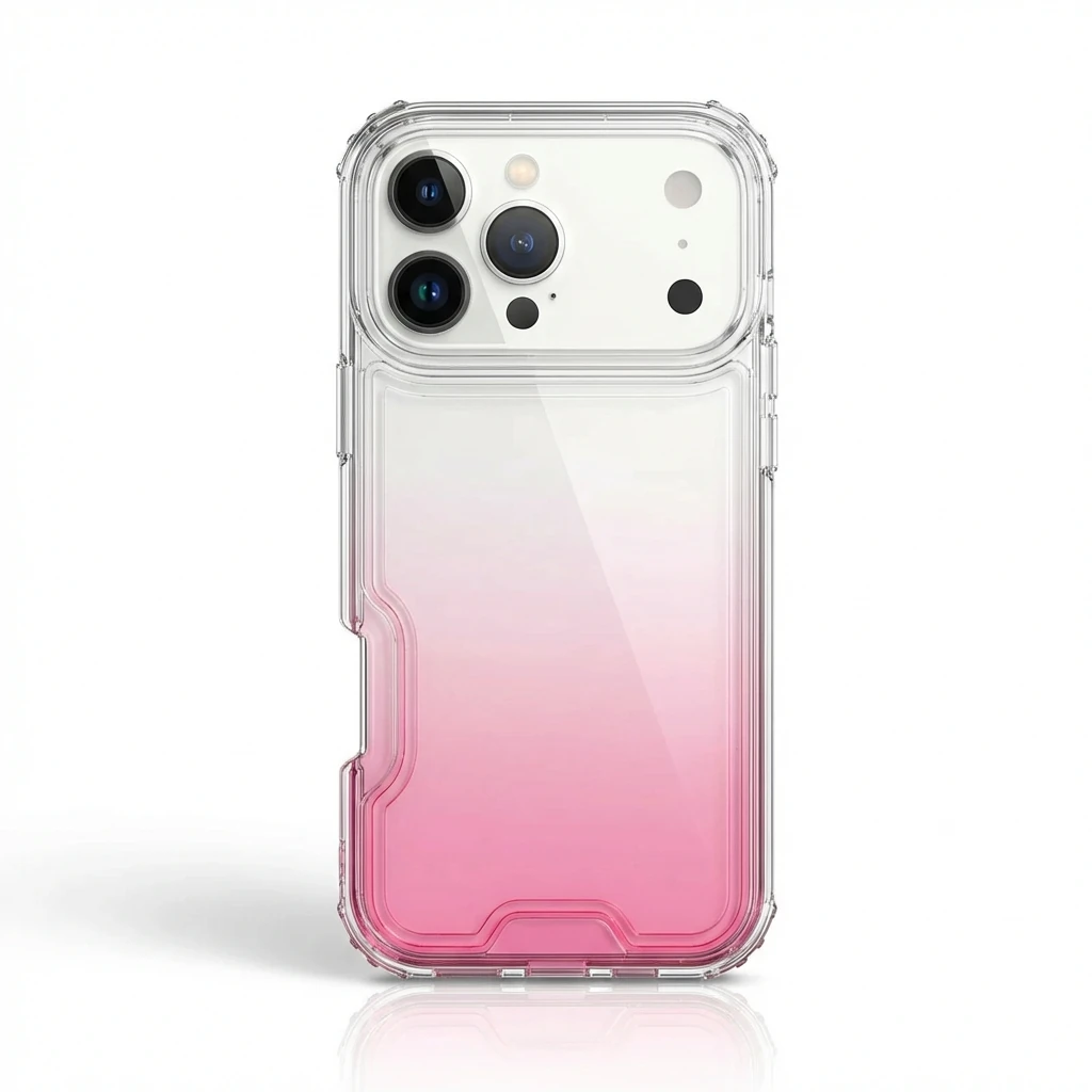 Gradual - change - style iPhone pink case of trendy brand