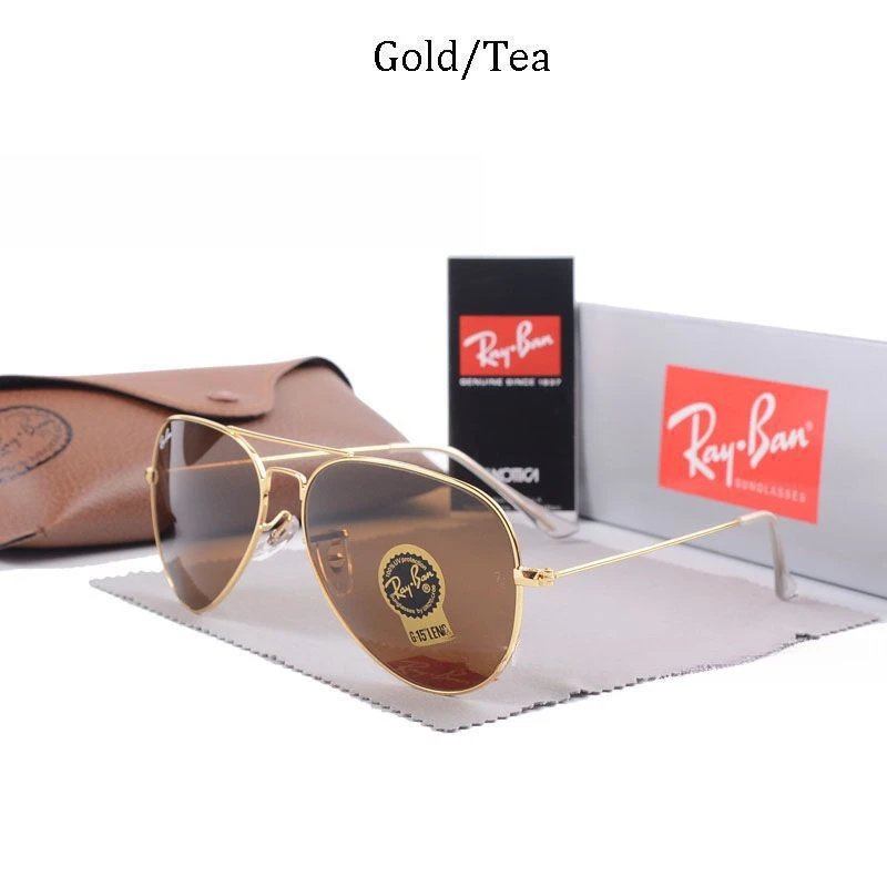 Ray-Ban Summer Aviator sunglasses Gold Tone Sunglasses with Bold Graphic