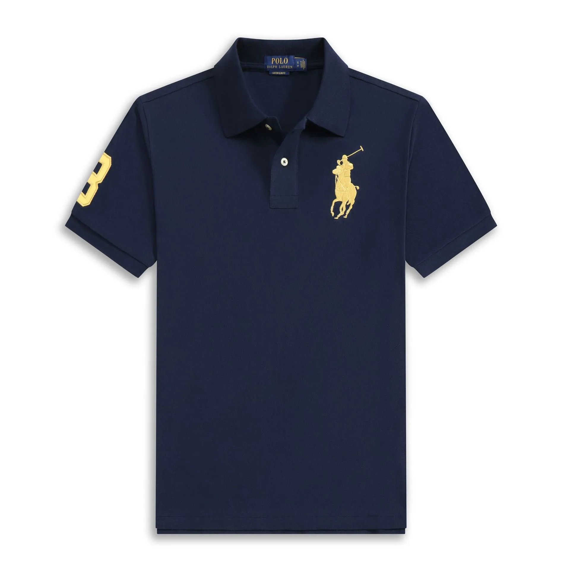 Ralph Lauren Polo retro-style navy blue shirt