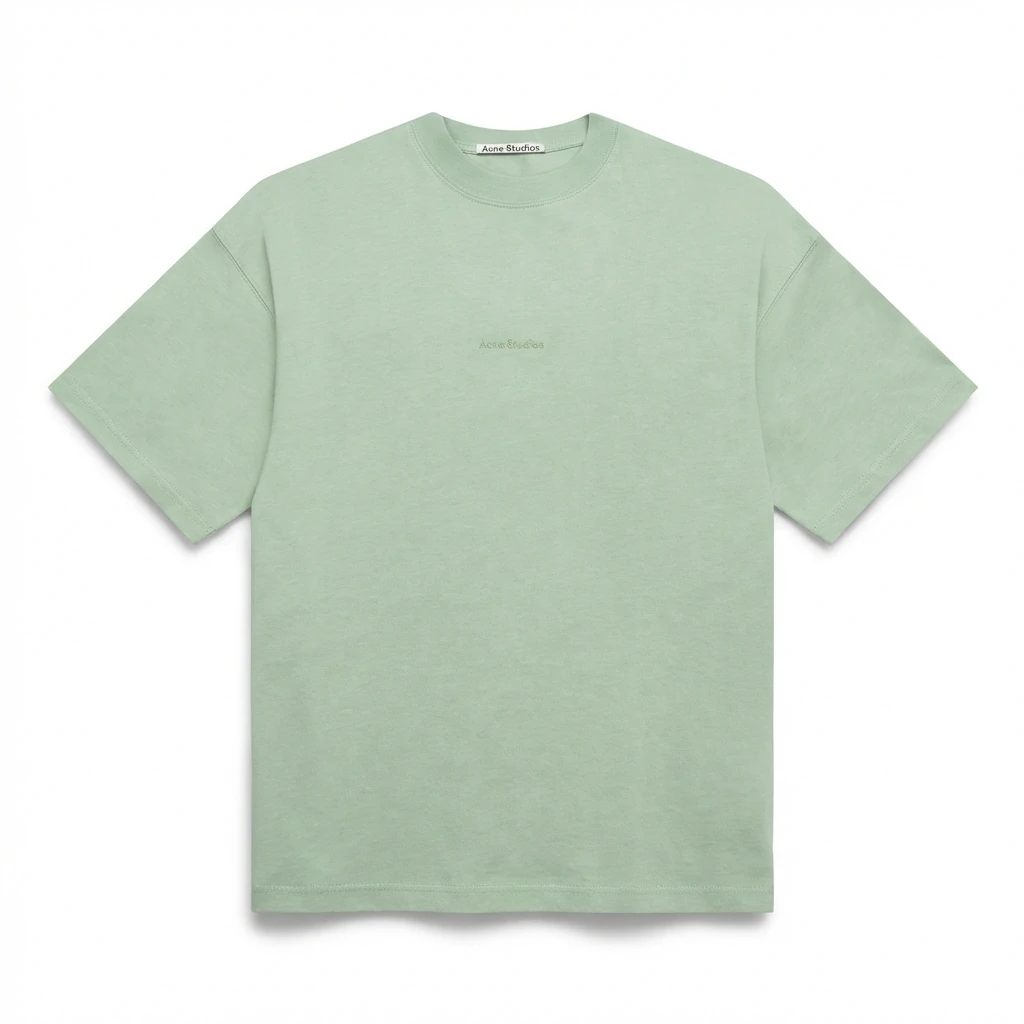 Acne Studios minimalist style light green T-shirt