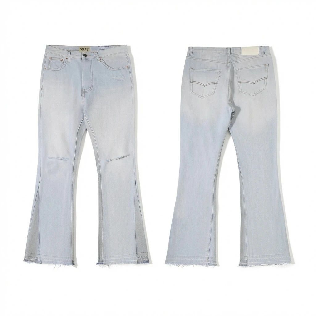 Hole-flared jeans from Gallery Dept.