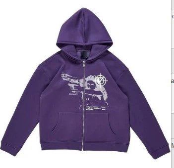 Stussy Casual Graphic zip hoodie Navy Distressed Face for Streetwear Looks
