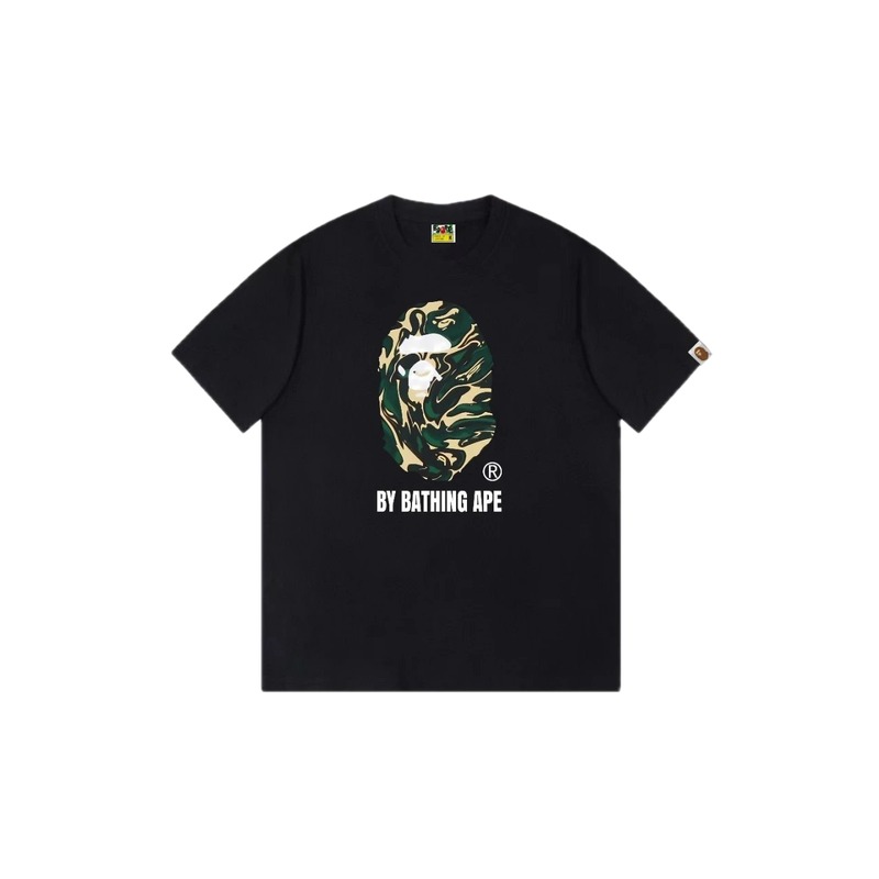 Bape camouflage style black T-shirt