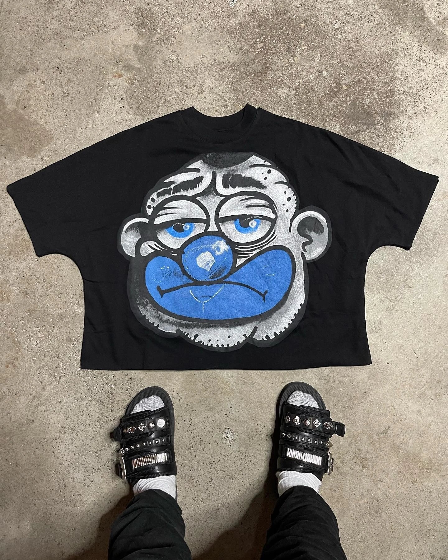 Billionaire Cartoon Trendy Brand Black T-shirt