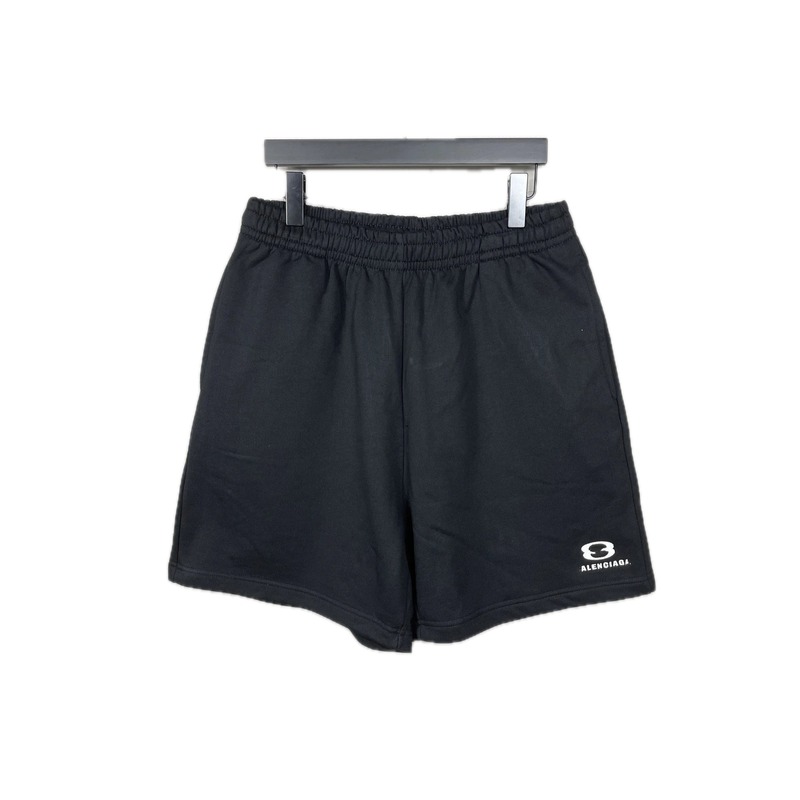 Balenciaga minimalist style black shorts