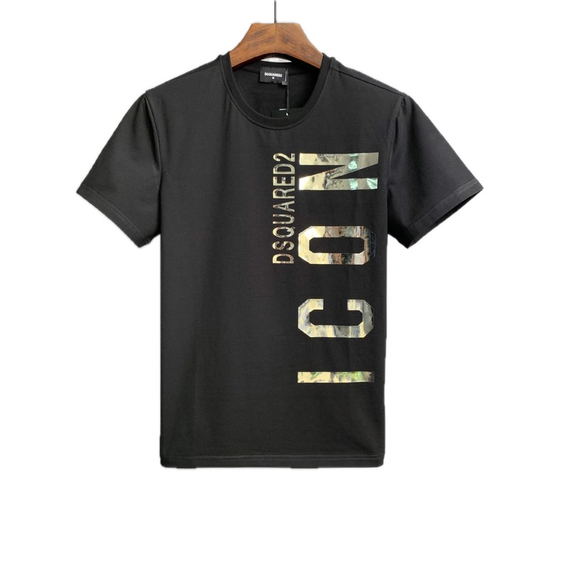 DSQ ICON Streetwear Black Short-sleeve T-shirt