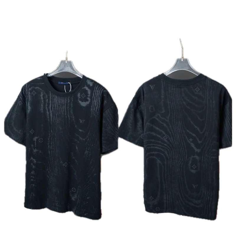 Louis Vuitton Monogram Trendy Style Black T-Shirt
