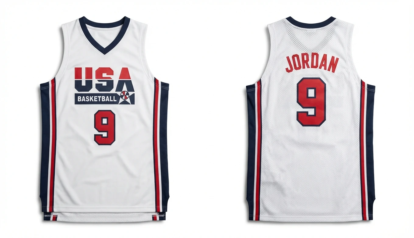 Michael Jordan retro-style white jersey