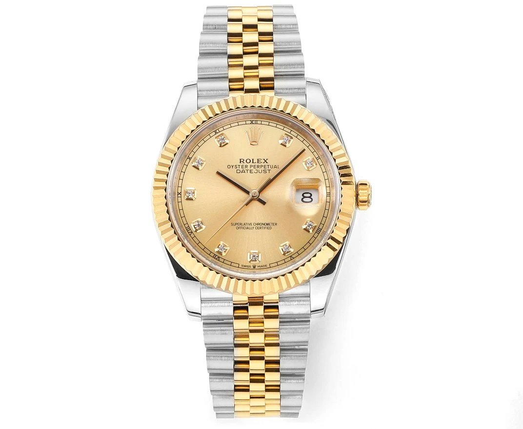 Champagne Dial Silver And Gold Rolex Two-Tone Datejust Watch